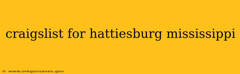 craigslist for hattiesburg mississippi