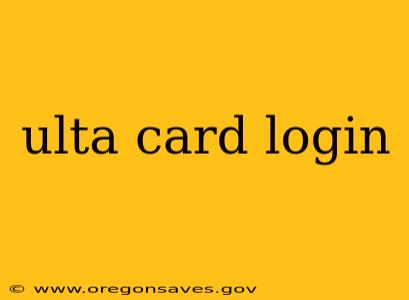 ulta card login