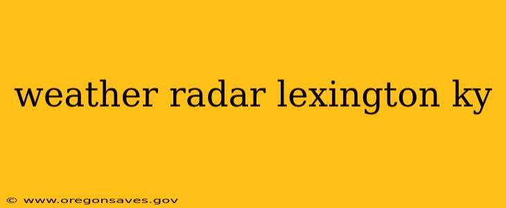 weather radar lexington ky