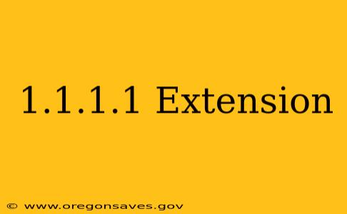 1.1.1.1 Extension
