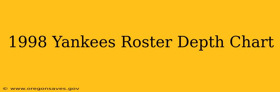 1998 Yankees Roster Depth Chart