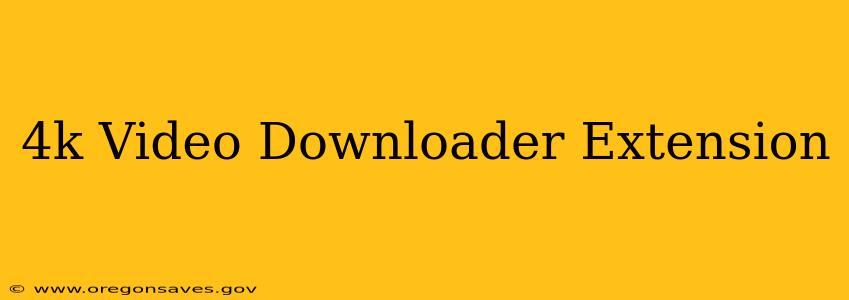 4k Video Downloader Extension