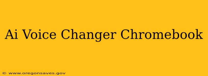 Ai Voice Changer Chromebook