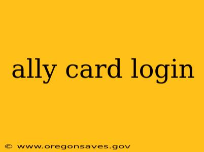 ally card login