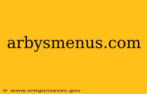 arbysmenus.com