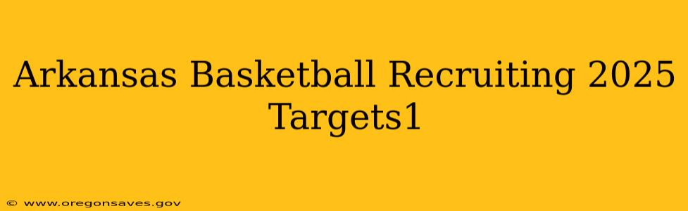 Arkansas Basketball Recruiting 2025 Targets1