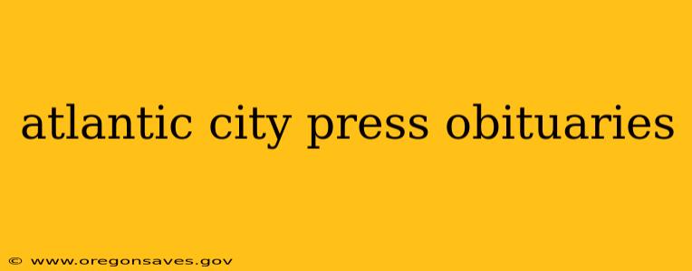 atlantic city press obituaries
