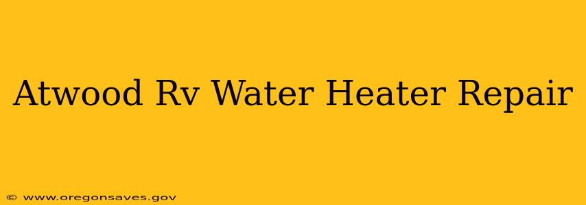 Atwood Rv Water Heater Repair