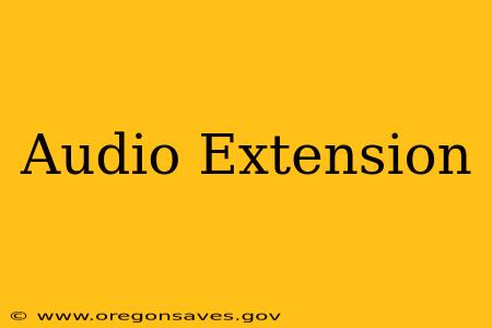 Audio Extension