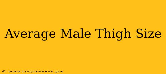 Average Male Thigh Size