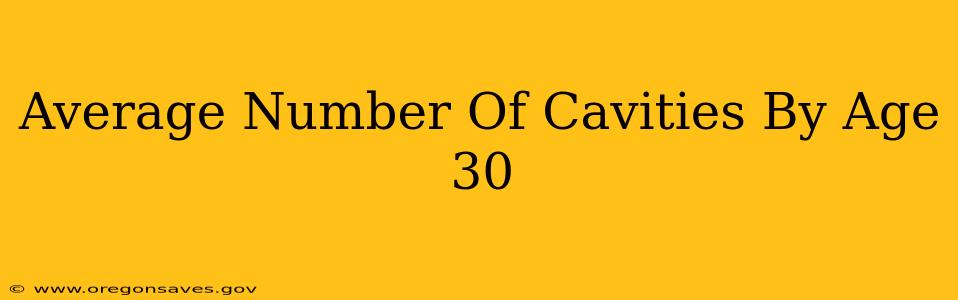 Average Number Of Cavities By Age 30
