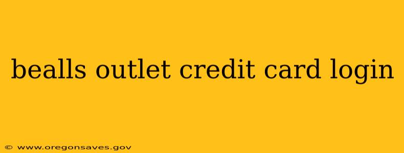 bealls outlet credit card login