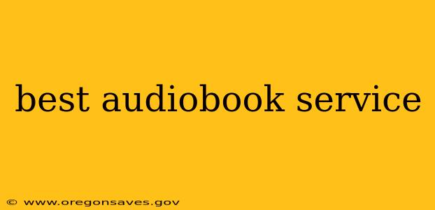 best audiobook service