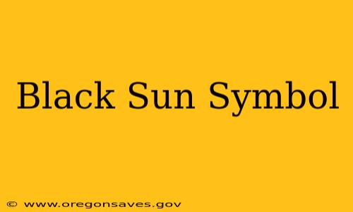 Black Sun Symbol