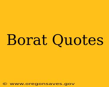 Borat Quotes