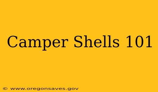 Camper Shells 101