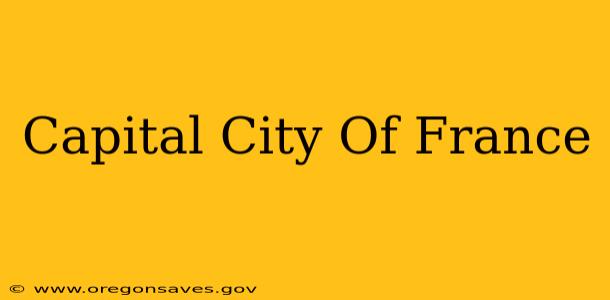 Capital City Of France