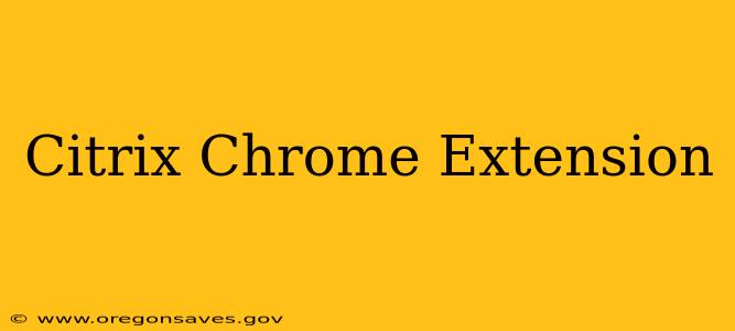 Citrix Chrome Extension