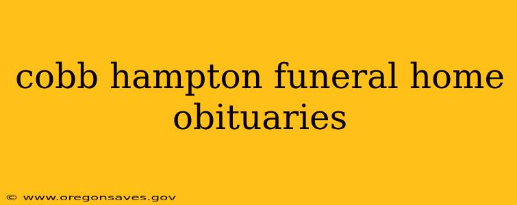 cobb hampton funeral home obituaries