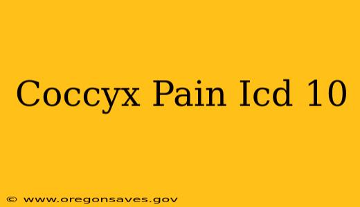 Coccyx Pain Icd 10