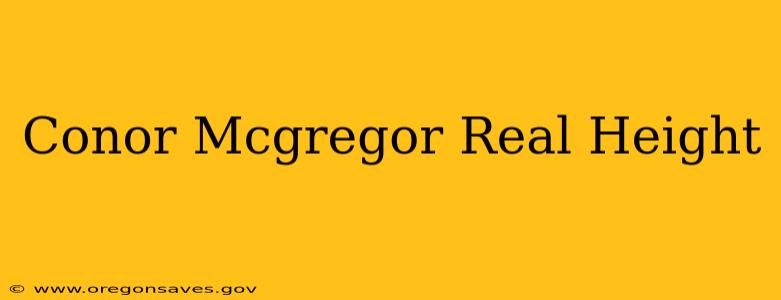 Conor Mcgregor Real Height