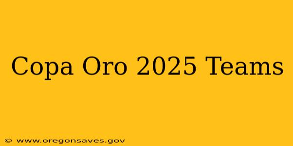 Copa Oro 2025 Teams
