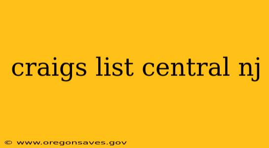 craigs list central nj