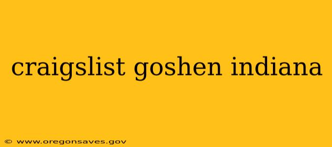 craigslist goshen indiana