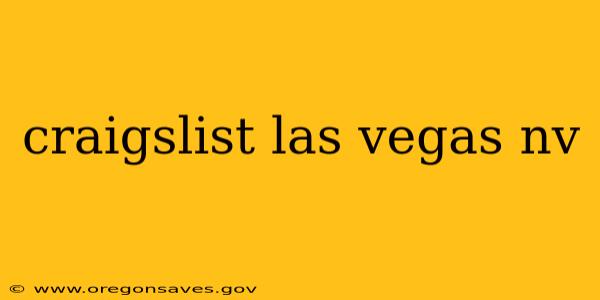 craigslist las vegas nv