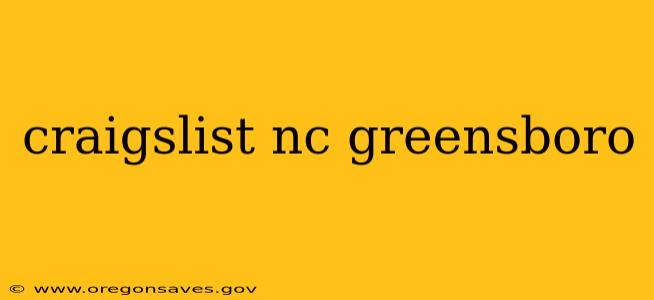 craigslist nc greensboro