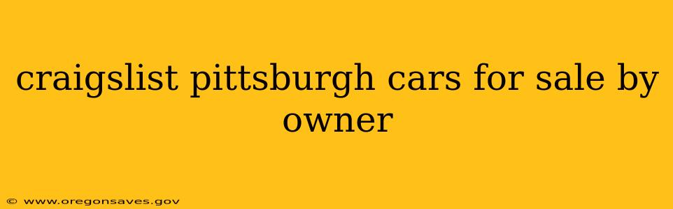 craigslist pittsburgh cars for sale by owner