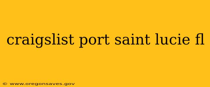 craigslist port saint lucie fl
