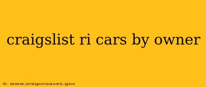 craigslist ri cars by owner