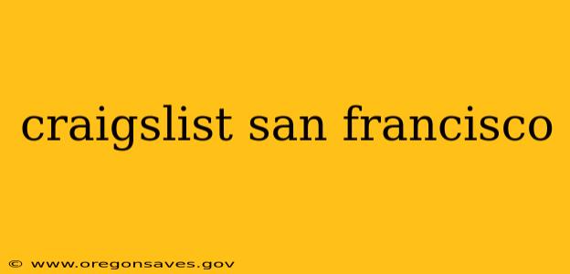 craigslist san francisco