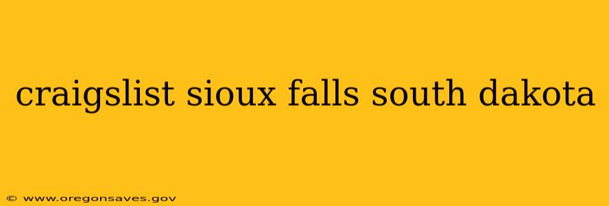 craigslist sioux falls south dakota