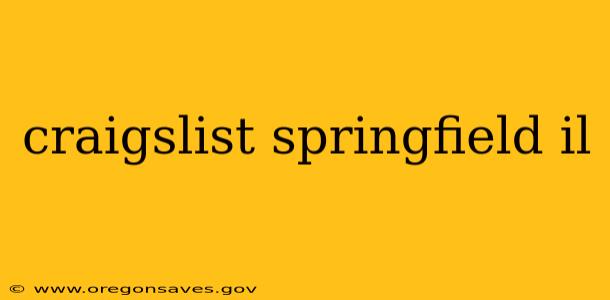 craigslist springfield il