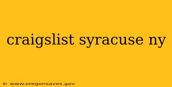 craigslist syracuse ny