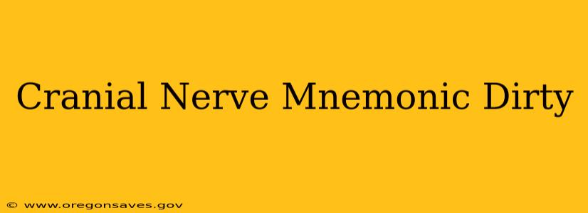 Cranial Nerve Mnemonic Dirty