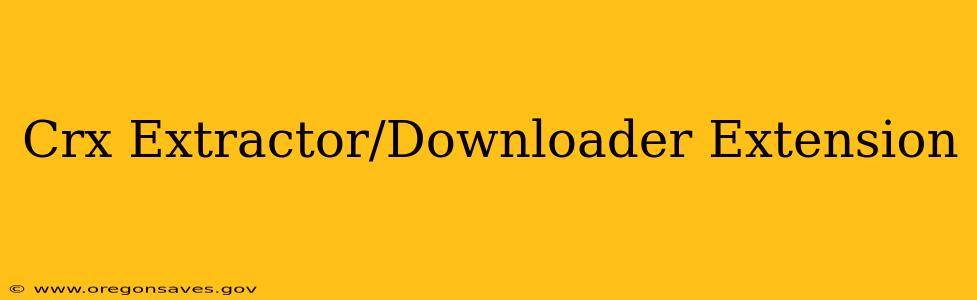 Crx Extractor/Downloader Extension