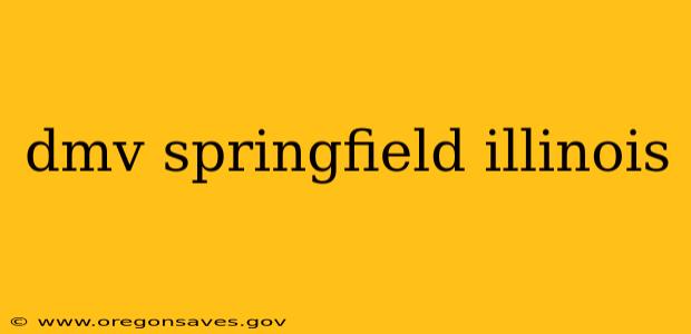 dmv springfield illinois