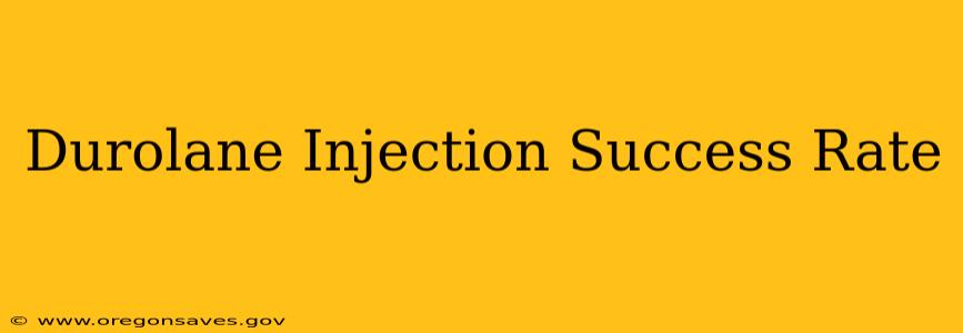 Durolane Injection Success Rate
