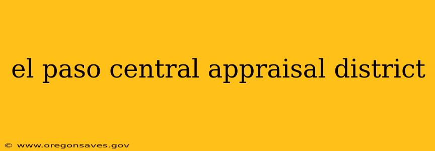 el paso central appraisal district