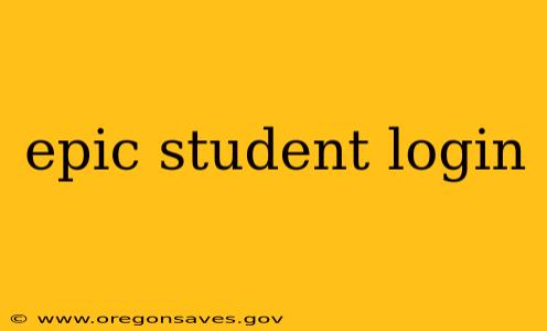 epic student login