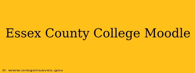 Essex County College Moodle