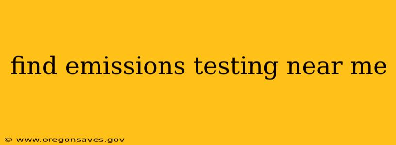 find emissions testing near me