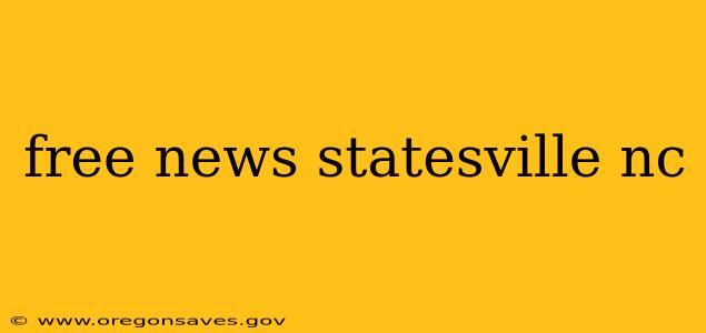 free news statesville nc