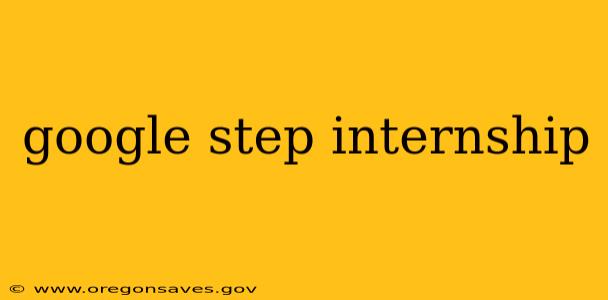 google step internship