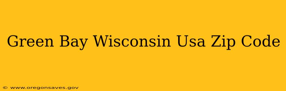 Green Bay Wisconsin Usa Zip Code
