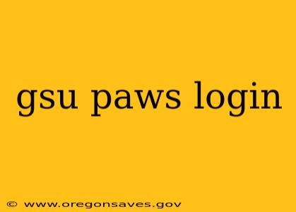 gsu paws login