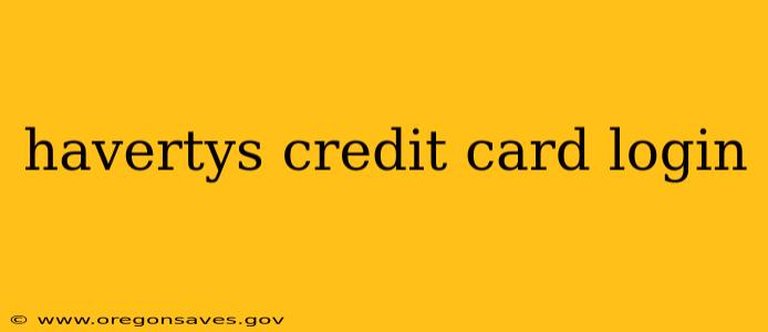 havertys credit card login